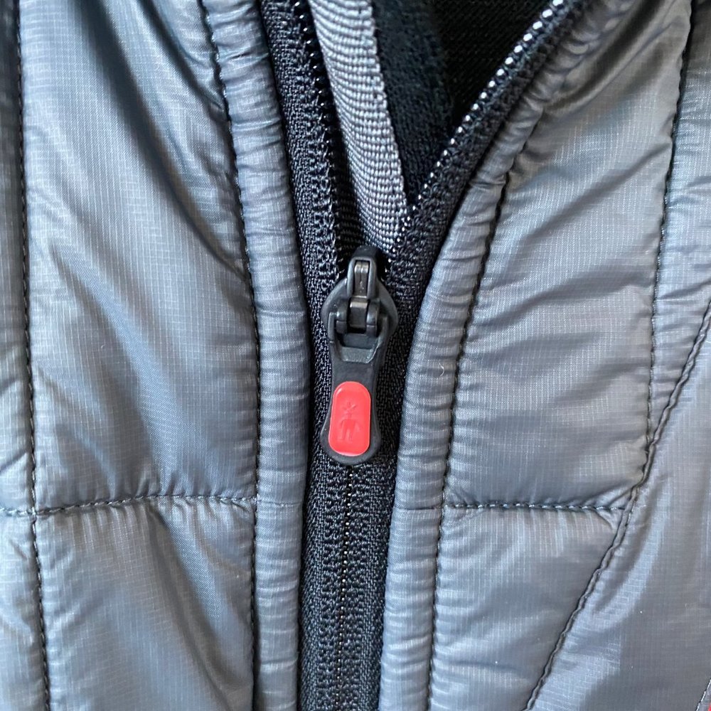 Smartwool Men's PhD SmartLoft Divide Full-Zip Top Gray and Black - Picture 3 of 9